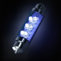 JKL Components Corp. - LE-0603-02B - LED GLASS FESTOON 12V 25MA BLUE