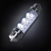 JKL Components Corp. - LE-0603-04W - LED GLASS FESTOON 24V 40MA WHITE
