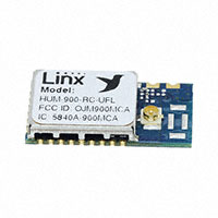 Linx Technologies Inc. - HUM-900-RC-UFL - RF TXRX MODULE ISM<1GHZ U.FL ANT