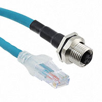 Lumberg Automation - 0985 806 104/0.5M - CABLE ETHERNET M12-RJ45 0.5M