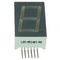 Lumex Opto/Components Inc. - LDS-M514RI-RA - LED 7-SEG .56" RA SNGL RED CA