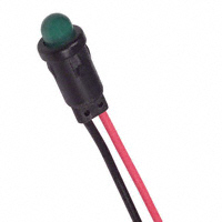 Lumex Opto/Components Inc. - SSI-LXH600GD-150 - LED 5MM GREEN DIFF 6"LDS PANELMT