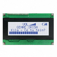 Matrix Orbital - LK204-25-GW-E - LCD APHA/NUM DISPL 20X4 WHT BLUE