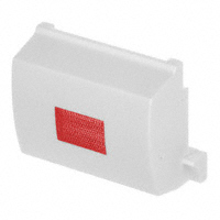 MEC Switches - 1C068 - CAP TACTILE RECT WHITE/RED LENS