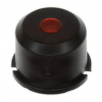 MEC Switches - 1E098 - CAP TACTILE ROUND BLK/RED LENS