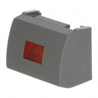 MEC Switches - 1H038 - CAP TACTILE RECT GRAY/RED LENS