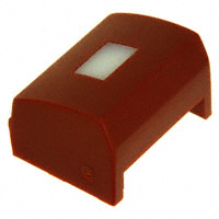 MEC Switches - 1H086 - CAP TACT RECT RED/FROST WHT LENS