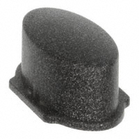 MEC Switches - 1WD57 - CAP TACTILE OVAL DARK GRAY