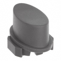MEC Switches - 1WP03 - CAP TACTILE OVAL GRAY