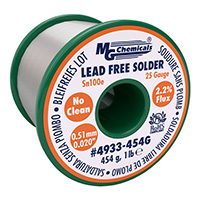 MG Chemicals - 4933-454G - SOLDER LF SN100E NO CLEAN