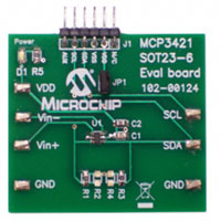 Microchip Technology - MCP3421EV - BOARD EVAL FOR MCP3421 SOT23-6