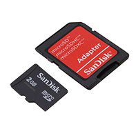 MikroElektronika - MIKROE-1281 - MICROSD CARD 2GB WITH ADAPTER
