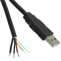 Molex, LLC - 0887283302 - USB TYPE A TO PIGTAIL 1.31M BLK