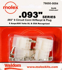 Molex Connector Corporation - 76650-0054 - KIT CONN STD .093" SERIES