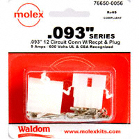Molex Connector Corporation - 76650-0056 - KIT CONN STD .093" 12 CIRCUITS