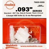 Molex Connector Corporation - 76650-0059 - KIT CONN STD .093" 4 CIRCUITS