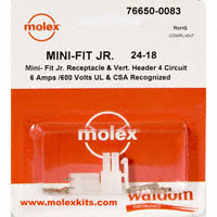 Molex Connector Corporation - 76650-0083 - KIT CONN MINI-FIT JR 4 CIRC VERT
