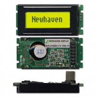 Newhaven Display Intl - NHD-0108BZ-FS-YBW-3V - LCD MOD CHAR 1X8 Y/G TRANSFL