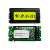 Newhaven Display Intl - NHD-0108BZ-FSY-YBW-3V3 - LCD MOD CHAR 1X8 Y/G TRANSFL