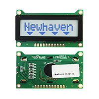 Newhaven Display Intl - NHD-0108HZ-FSW-GBW - LCD MOD CHAR 1X8 WHITE TRANSFL