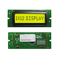 Newhaven Display Intl - NHD-0112BZ-FL-YBW - LCD MOD CHAR 1X12 Y/G TRANSFL