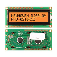 Newhaven Display Intl - NHD-0216K1Z-FSO-GBW-L - LCD MOD CHAR 2X16 ORN TRANSFL
