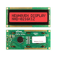 Newhaven Display Intl - NHD-0216K1Z-FSR-FBW-L - LCD MOD CHAR 2X16 RED TRANSFL