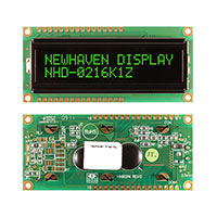 Newhaven Display Intl - NHD-0216K1Z-NSPG-FBW - LCD MOD CHAR 2X16 GRN TRANSM