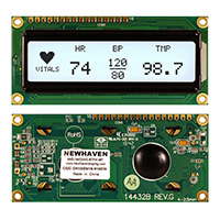 Newhaven Display Intl - NHD-14432WG-BTFH-V#T - LCD MOD GRAPH 144X32 WH TRANSFL