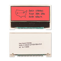 Newhaven Display Intl - NHD-C12832A1Z-FSR-FBW-3V3 - LCD COG GRAPH 128X32 RED BKLT