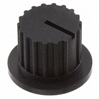 NKK Switches - AT3009A - ROTARY KNOB NR01 BLACK FLANGE