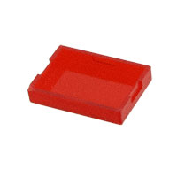 NKK Switches - AT4117C - CAP PUSHBUTTON RECT CLEAR/RED