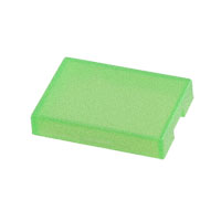 NKK Switches - AT4117F - CAP PUSHBUTTON RECT CLEAR/GREEN