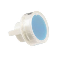 NKK Switches - AT488JG - CAP PUSHBUTTON ROUND CLEAR/BLUE