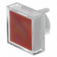 NKK Switches - AT489JC - CAP PUSHBUTTON SQUARE CLEAR/RED