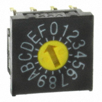 NKK Switches - FR01FC16P-W - SW ROTARY DIP HEX COMP 100MA 5V