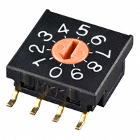 NKK Switches - FR02FR10P-R - SWITCH ROTARY DIP BCD 100MA 5V