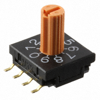 NKK Switches - FR02KC10P-R - SW ROTARY DIP BCD COMP 100MA 5V