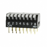 NKK Switches - JS0308PP4 - SWITCH PIANO DIP SPST 25MA 24V