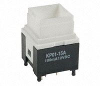 NKK Switches - KP0115ANBKG036CF - SWITCH PUSH SPST-NO 0.1A 12V