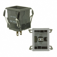 NKK Switches - LB03GW01 - IND PB ILLUM RECT GRAY SLV SLD