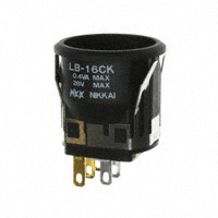 NKK Switches - LB16CKG01 - SWITCH PUSH SPDT 0.4VA 28V