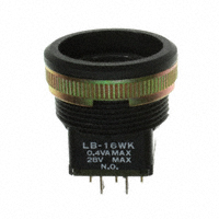 NKK Switches - LB16WKG01 - SWITCH PUSH SPDT 0.4VA 28V