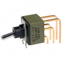 NKK Switches - M2T22S4A5G40 - SWITCH TOGGLE DPDT 0.4VA 28V