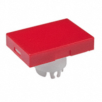 NKK Switches - AT3003CB - CAP PUSHBUTTON RECT RED/WHITE