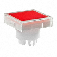NKK Switches - AT3004JC - CAP PUSHBUTTON SQUARE CLEAR/RED