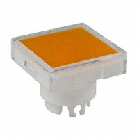 NKK Switches - AT3004JD - CAP PUSHBUTTON SQUARE CLR/AMBER