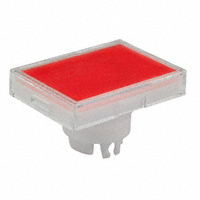 NKK Switches - AT3006JC - CAP PUSHBUTTON RECT CLEAR/RED