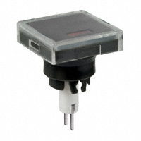 NKK Switches - AT3010C02JA - CAP PUSHBUTTON SQUARE CLEAR/BLK