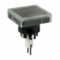 NKK Switches - AT3010F12JA - CAP PUSHBUTTON SQUARE CLEAR/BLK